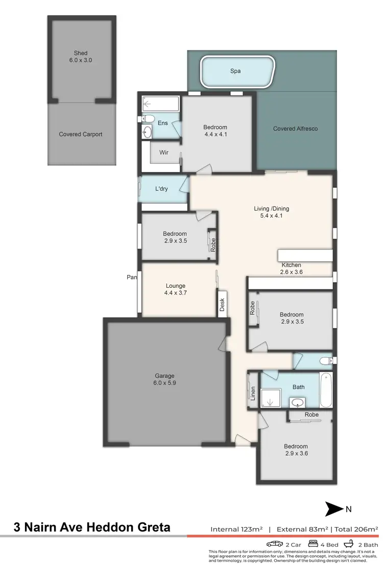 Floorplan of Homely house listing, 3 Nairn Avenue, Heddon Greta NSW 2321
