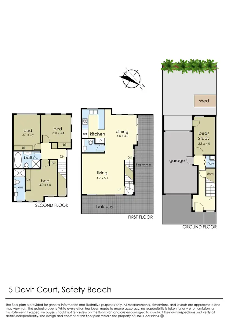 Floorplan of Homely house listing, 5 Davit Court, Safety Beach VIC 3936