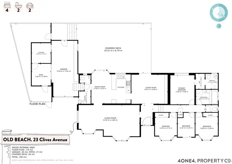 Floorplan of Homely house listing, 23 Clives Avenue, Old Beach TAS 7017