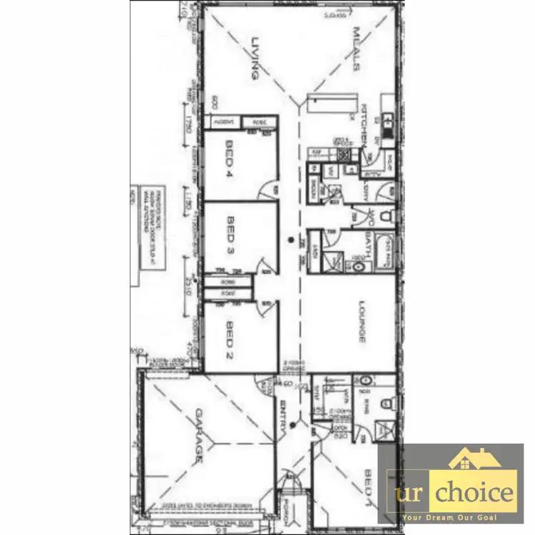 Floorplan of Homely house listing, 45 Weavers Street, Wyndham Vale VIC 3024
