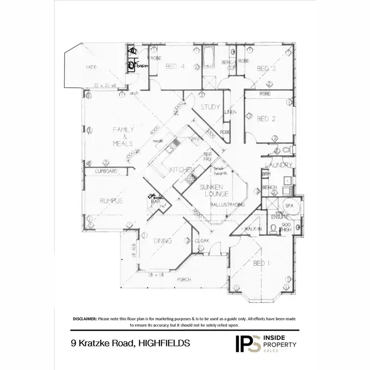 Floorplan of Homely house listing, 9 Kratzke Road, Highfields QLD 4352