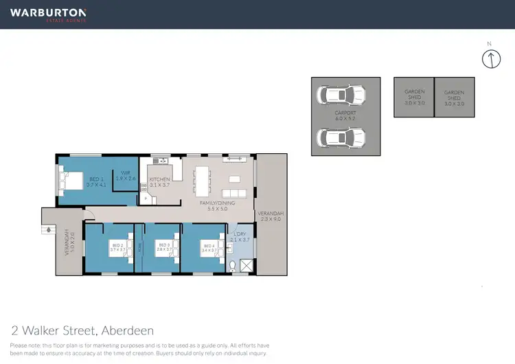 Floorplan of Homely house listing, 2 Walker Street, Aberdeen NSW 2336