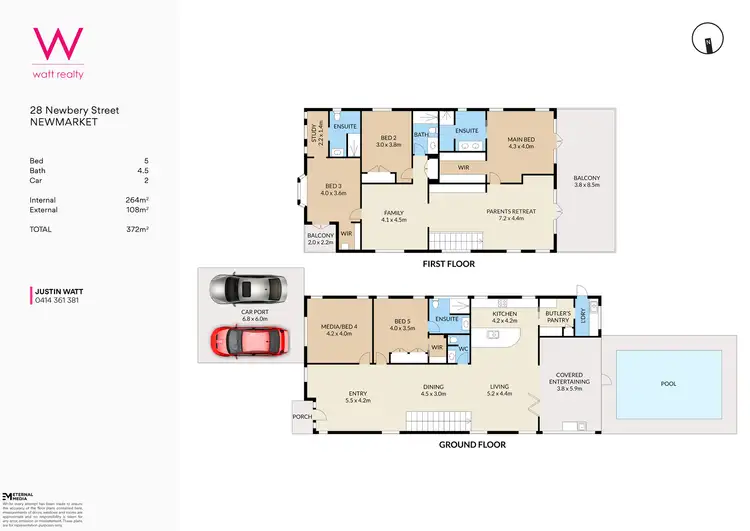 Floorplan of Homely house listing, 28 Newbery Street, Newmarket QLD 4051
