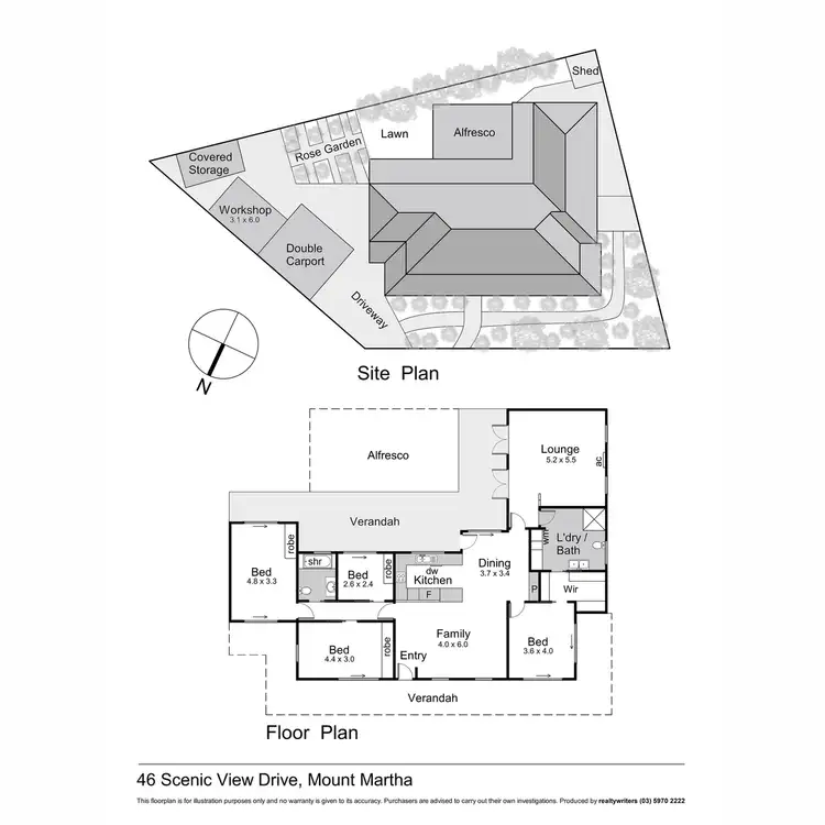 Floorplan of Homely house listing, 46 Scenic View Drive, Mount Martha VIC 3934