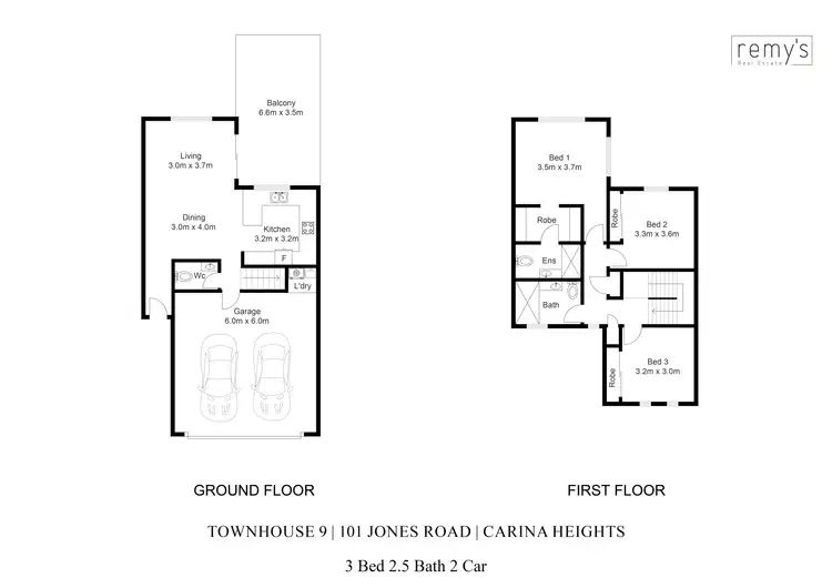 Floorplan of Homely townhouse listing, 9/101 Jones Road, Carina Heights QLD 4152