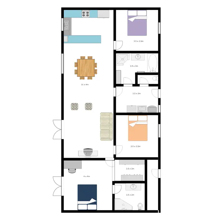 Floorplan of Homely house listing, 1 Kingfisher Road, Port Lincoln SA 5606