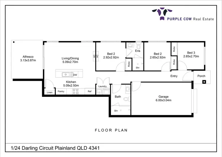 Floorplan of Homely house listing, 1/24 Darling Circuit, Plainland QLD 4341
