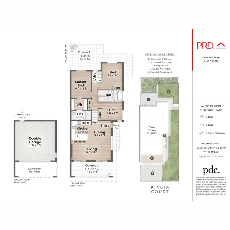 Floorplan of Homely semi-detached listing, 2/3 Kingia Court, Burleigh Heads QLD 4220