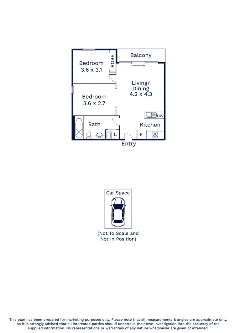 Floorplan of Homely apartment listing, 313/60 Speakmen Street, Kensington VIC 3031