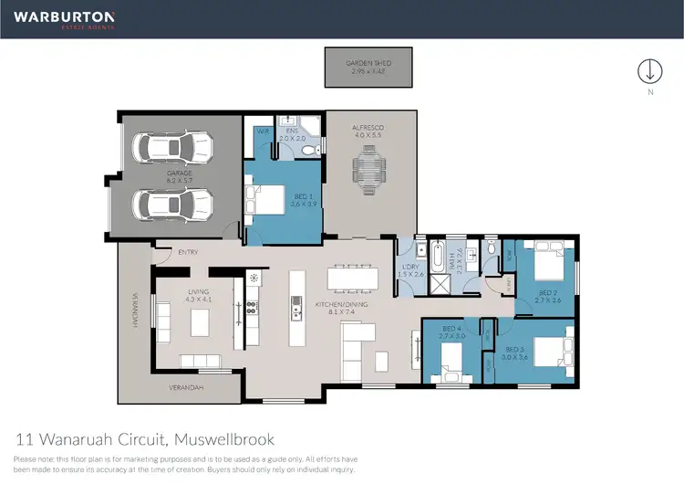 Floorplan of Homely house listing, 11 Wanaruah Circuit, Muswellbrook NSW 2333