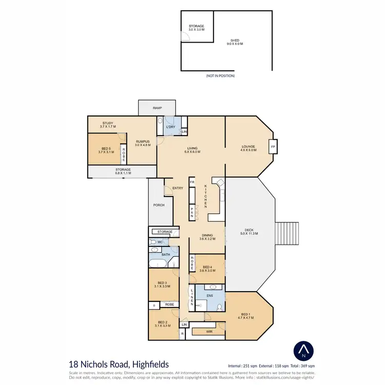Floorplan of Homely house listing, 18 Nichols Road, Highfields QLD 4352