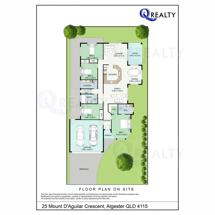 Floorplan of Homely house listing, 25 Mt D'Aguilar Crescent, Algester QLD 4115