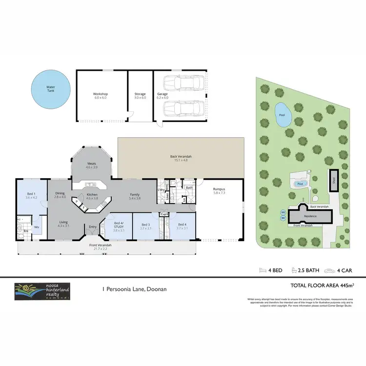 Floorplan of Homely house listing, 1 Persoonia Lane, Doonan QLD 4562