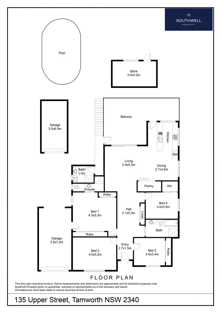 Floorplan of Homely house listing, 135 Upper Street, East Tamworth NSW 2340