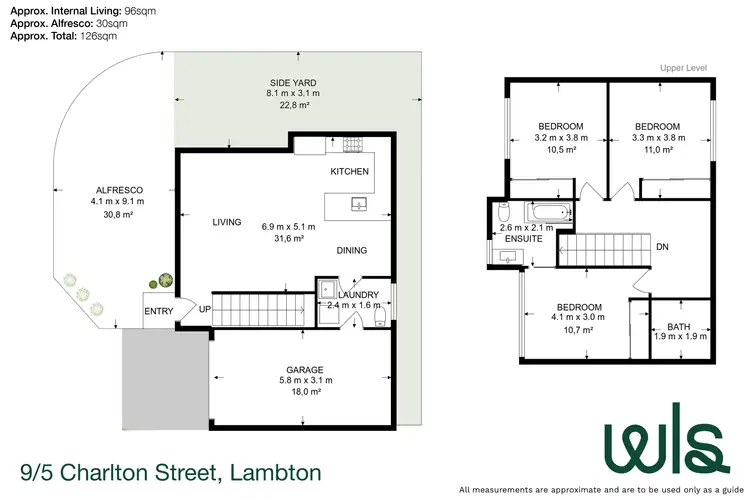 Floorplan of Homely townhouse listing, 9/5 Charlton Street, Lambton NSW 2299