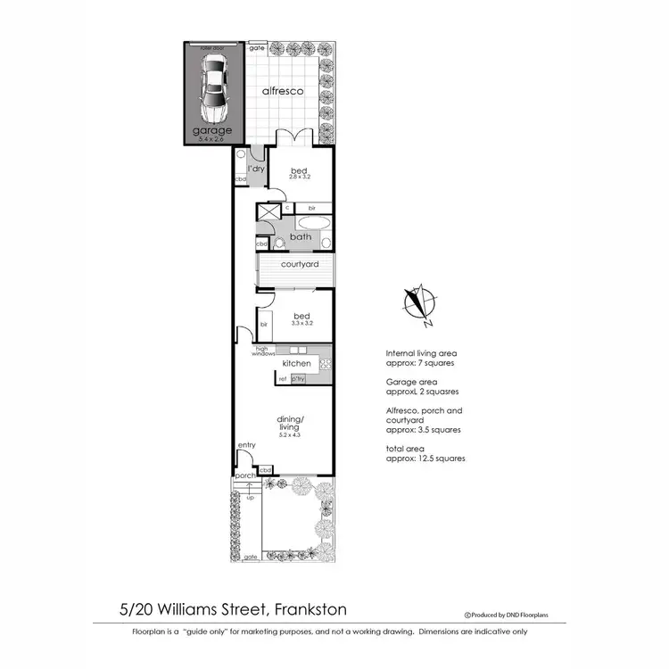 Floorplan of Homely unit listing, 5/20 Williams Street, Frankston VIC 3199