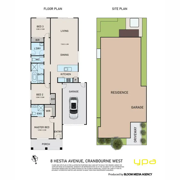 Floorplan of Homely house listing, 8 Hestia Avenue, Cranbourne West VIC 3977