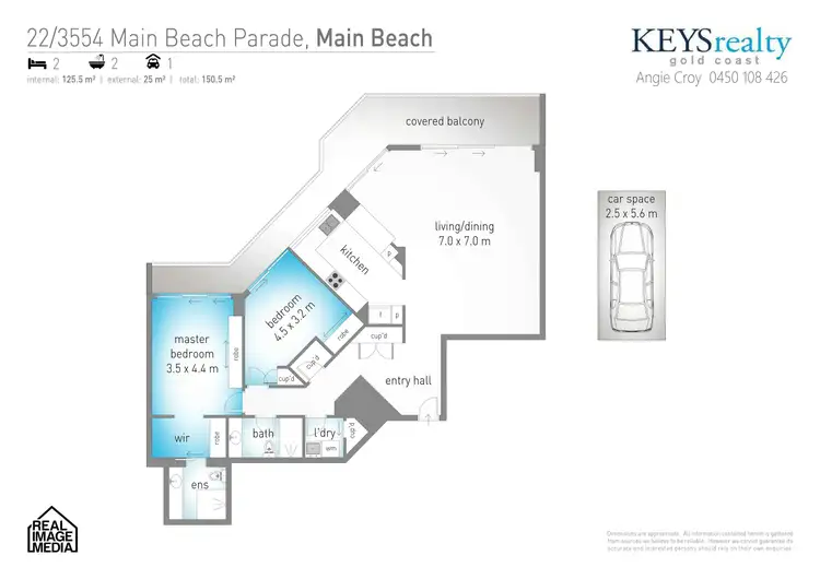 Floorplan of Homely apartment listing, 22/3554 Main Beach Parade, Main Beach QLD 4217