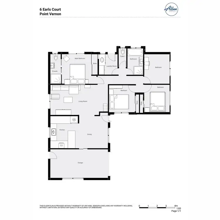 Floorplan of Homely house listing, 6 Earls Court, Point Vernon QLD 4655