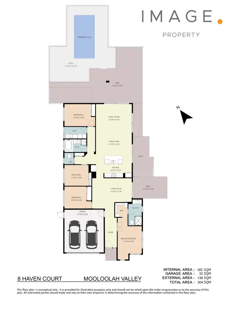 Floorplan of Homely house listing, 8 Haven Court, Mooloolah Valley QLD 4553
