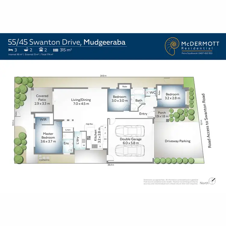 Floorplan of Homely villa listing, 55/45 Swanton Drive, Mudgeeraba QLD 4213