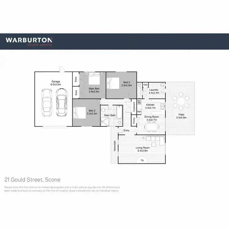 Floorplan of Homely house listing, 21 Gould Street, Scone NSW 2337