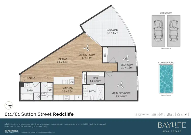 Floorplan of Homely unit listing, 811/81 Sutton Street, Redcliffe QLD 4020