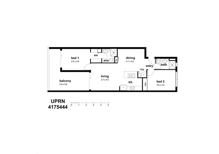 Floorplan of Homely unit listing, Address available on request