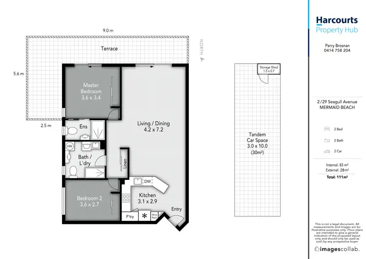 Floorplan of Homely unit listing, 2/29 Seagull Avenue, Mermaid Beach QLD 4218