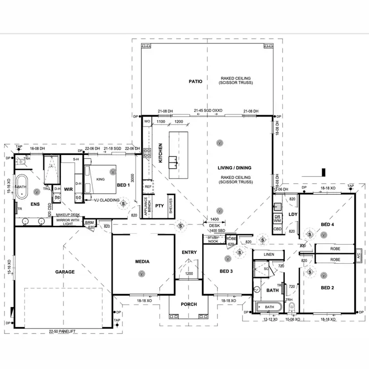 Floorplan of Homely house listing, 174 Moonlight Drive, Sarina QLD 4737