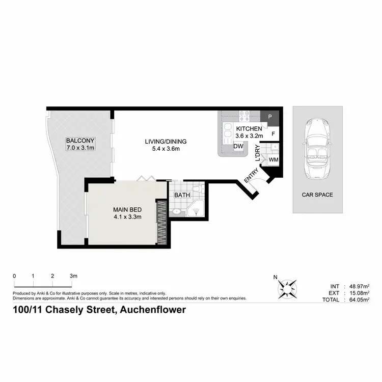 Floorplan of Homely apartment listing, 100/11 Chasely Street, Auchenflower QLD 4066