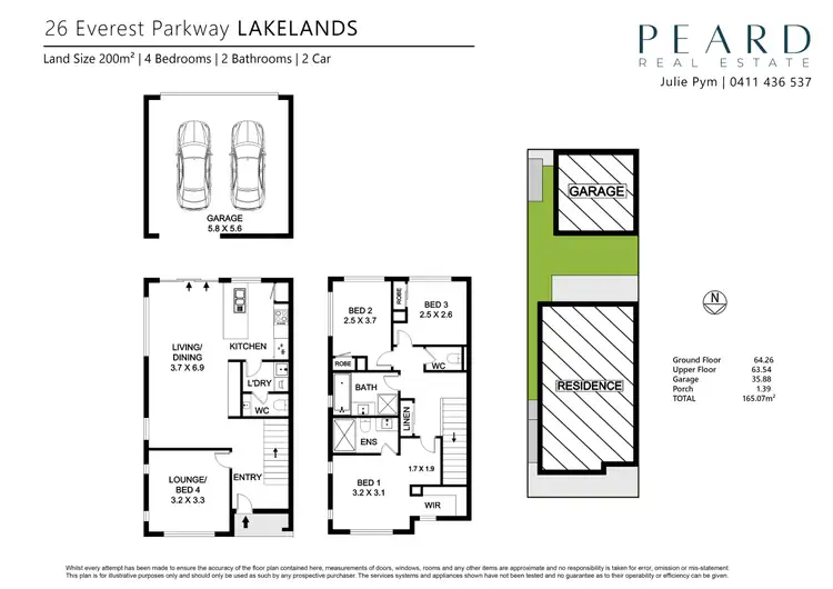 Floorplan of Homely house listing, 26 Everest Parkway, Lakelands WA 6180