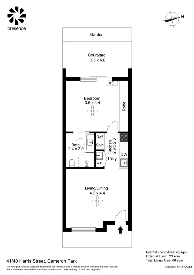 Floorplan of Homely villa listing, 41/40 Harris Street, Cameron Park NSW 2285