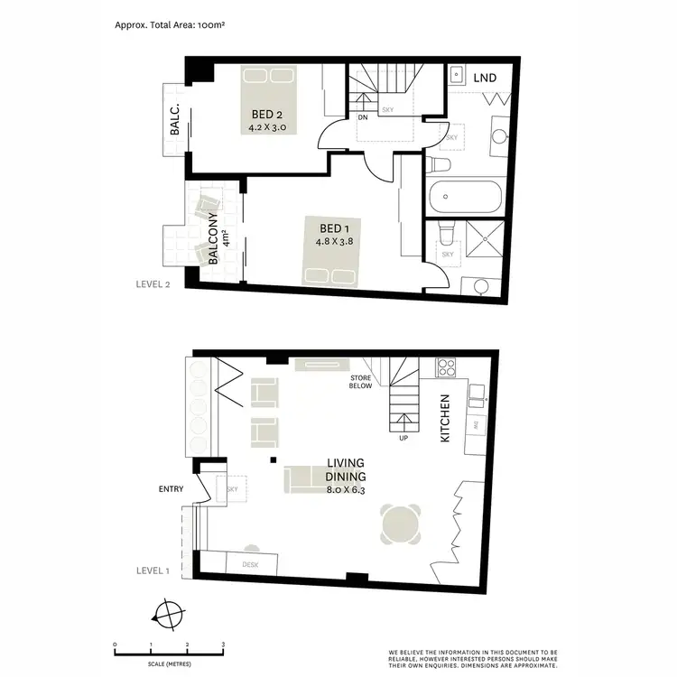 Floorplan of Homely townhouse listing, 8 Short Street, Waterloo NSW 2017