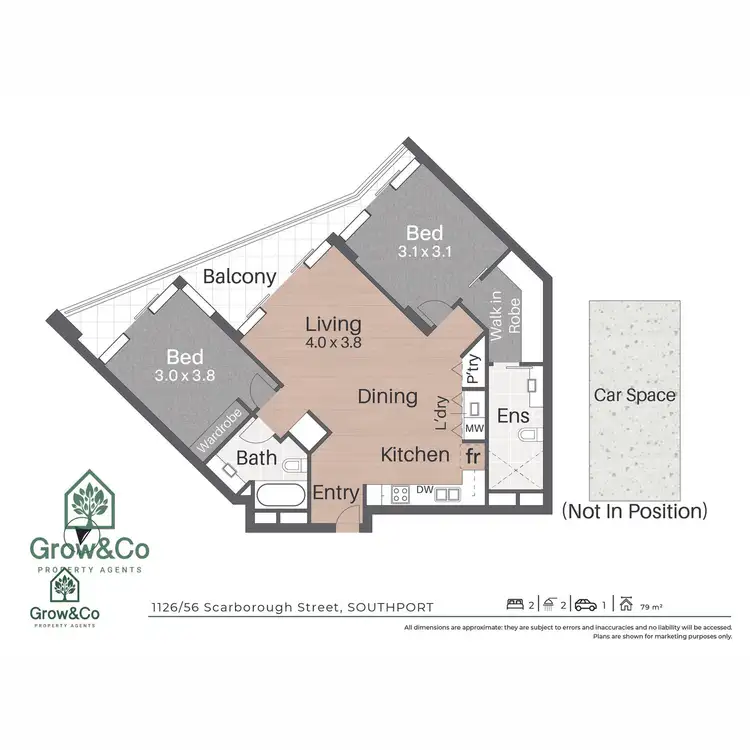 Floorplan of Homely apartment listing, 1126/56 Scarborough Street, Southport QLD 4215
