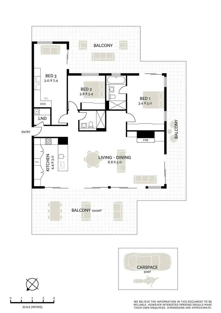 Floorplan of Homely apartment listing, 4501/6 Alexandra Drive, Camperdown NSW 2050