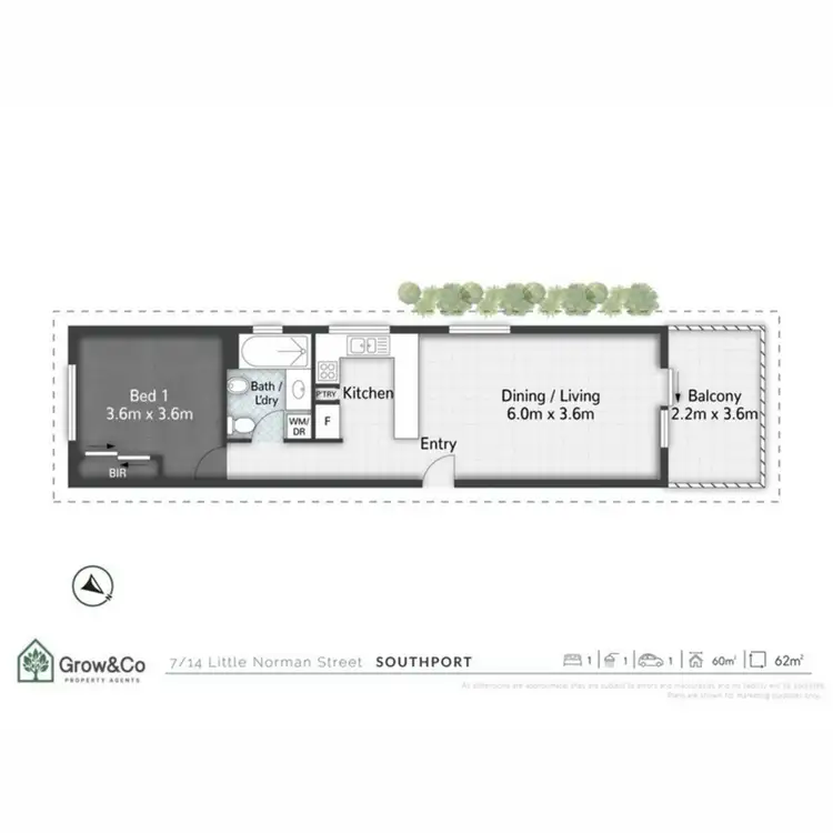 Floorplan of Homely apartment listing, 7/14-16 Little Norman Street, Southport QLD 4215