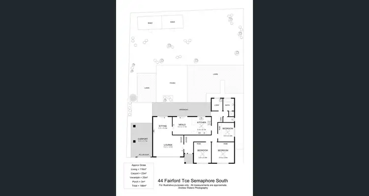 Floorplan of Homely house listing, 44 Fairford Terrace, Semaphore Park SA 5019