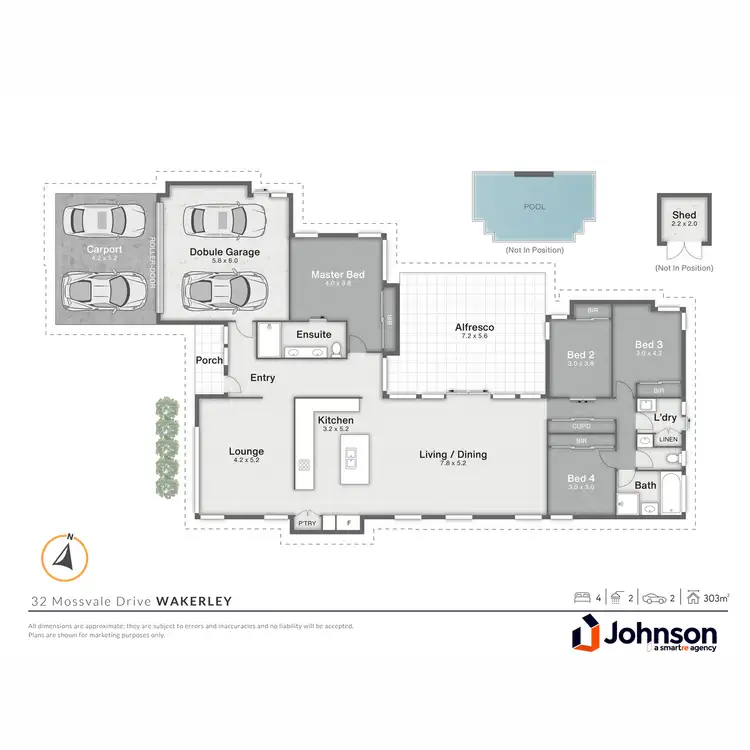 Floorplan of Homely house listing, 32 Mossvale Drive, Wakerley QLD 4154