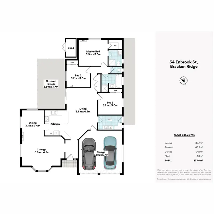 Floorplan of Homely house listing, 54 Enbrook Street, Bracken Ridge QLD 4017