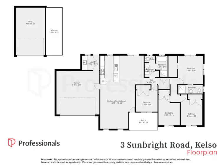 Floorplan of Homely house listing, 3 Sunbright Road, Kelso NSW 2795