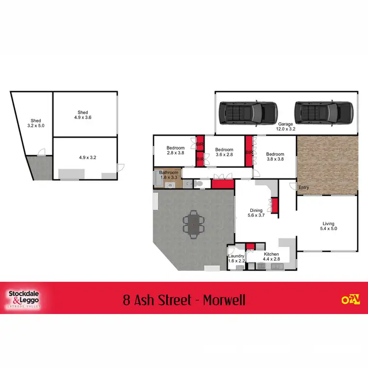 Floorplan of Homely house listing, 8 Ash Street, Morwell VIC 3840
