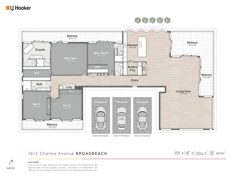 Floorplan of Homely apartment listing, 16/2 Charles Avenue, Broadbeach QLD 4218