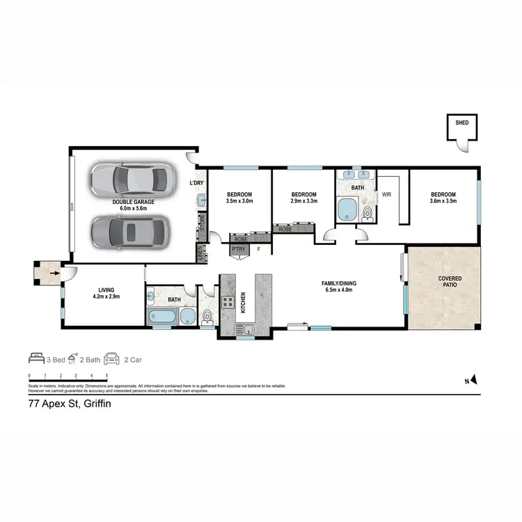 Floorplan of Homely house listing, 77 Apex Street, Griffin QLD 4503