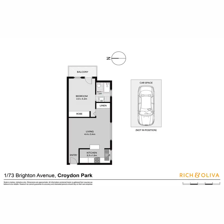Floorplan of Homely unit listing, 1/73 Brighton Avenue, Croydon Park NSW 2133