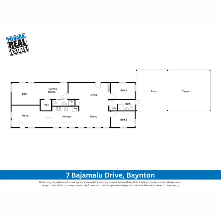 Floorplan of Homely house listing, 7 Bajamalu Drive, Baynton WA 6714