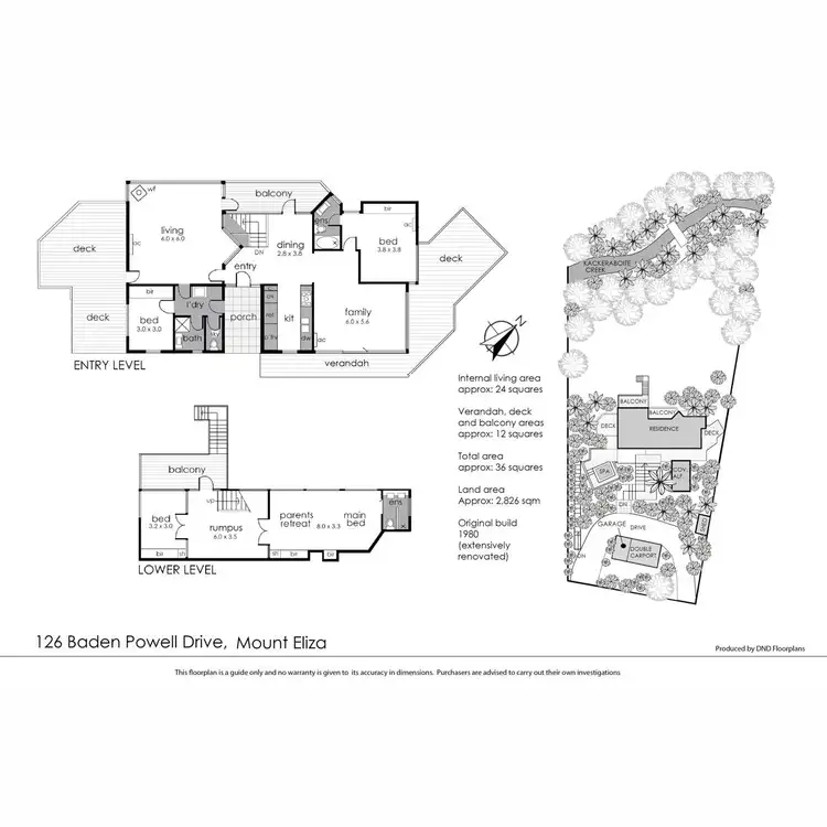 Floorplan of Homely house listing, 126 Baden Powell Drive, Mount Eliza VIC 3930
