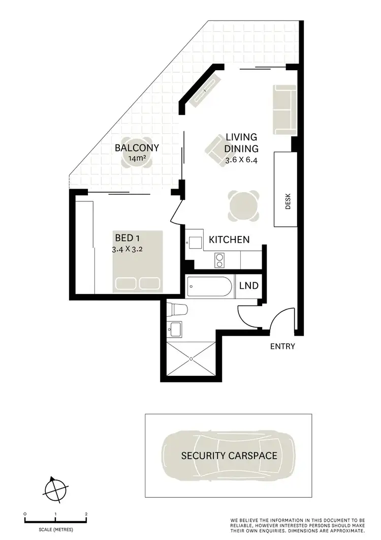 Floorplan of Homely apartment listing, 58/220 Goulburn Street, Darlinghurst NSW 2010