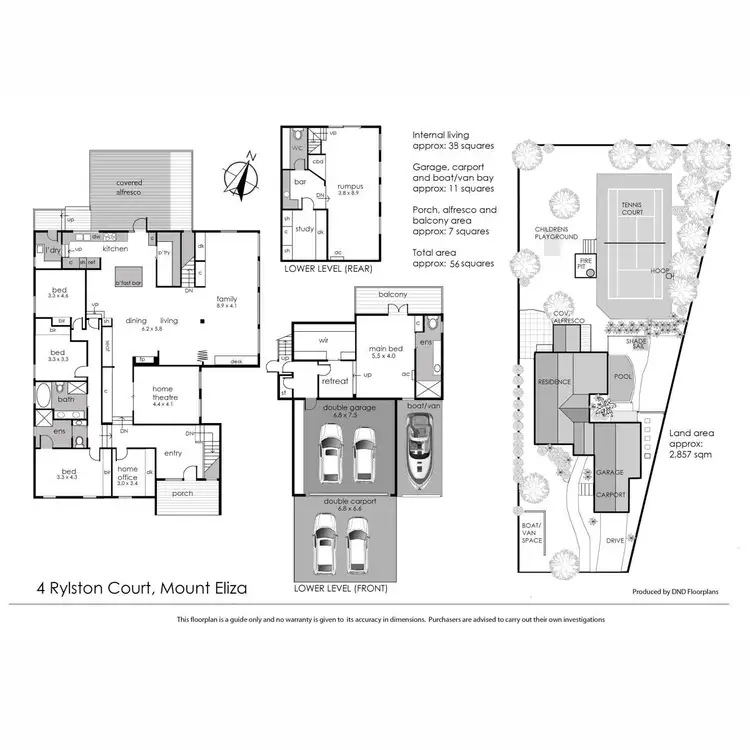 Floorplan of Homely house listing, 4 Rylston Court, Mount Eliza VIC 3930