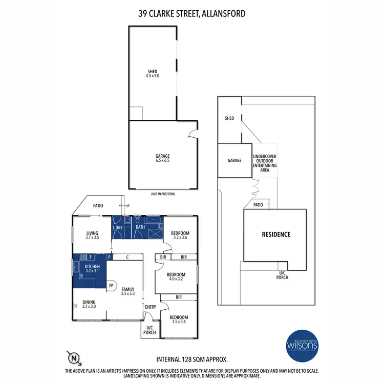 Floorplan of Homely house listing, 39 Clarke Street, Allansford VIC 3277